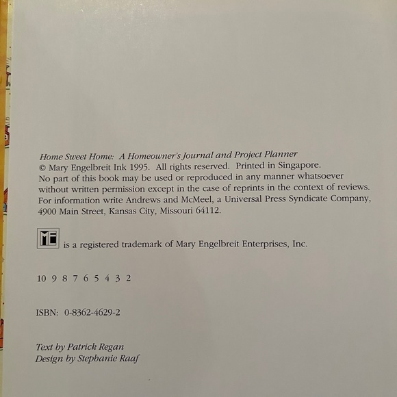 Mary Engelbreit Home Sweet Home A Homeowner's Journal & Project Planner - Picture 5 of 15
